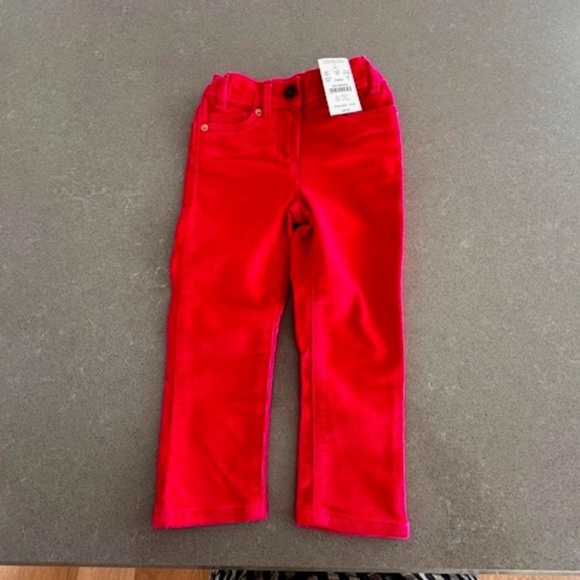 NWT-J. Crew Factory Kids 3T Pink Corduroy Pants - Picture 2 of 5